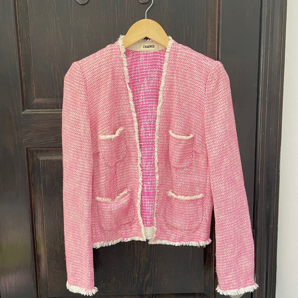 L’AGENCE Blazer - Tweed Jacket